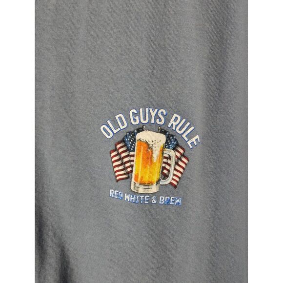 Old Guys Rule Large Short Sleeve T Shirt USA 4th Of July Independence‎ Dad - Picture 3 of 5